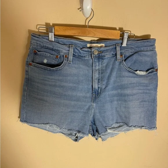 Levis Cutoff High Waisted Denim Shorts - Picture 6 of 6